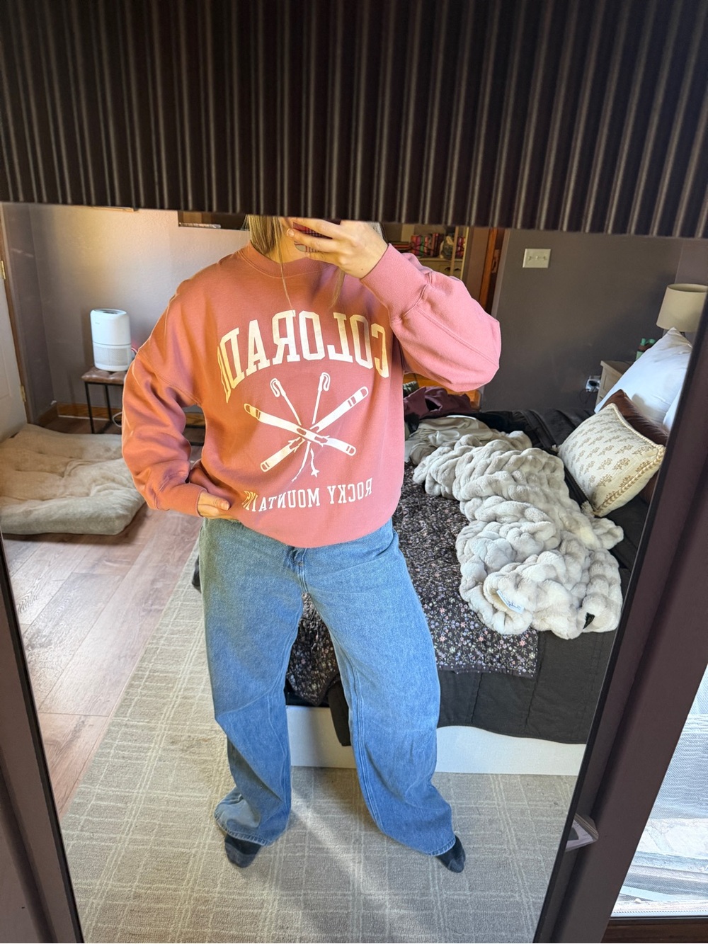 Colorado Rocky Mountain Pink Crewneck Sweatshirt - Abercrombie & Fitch